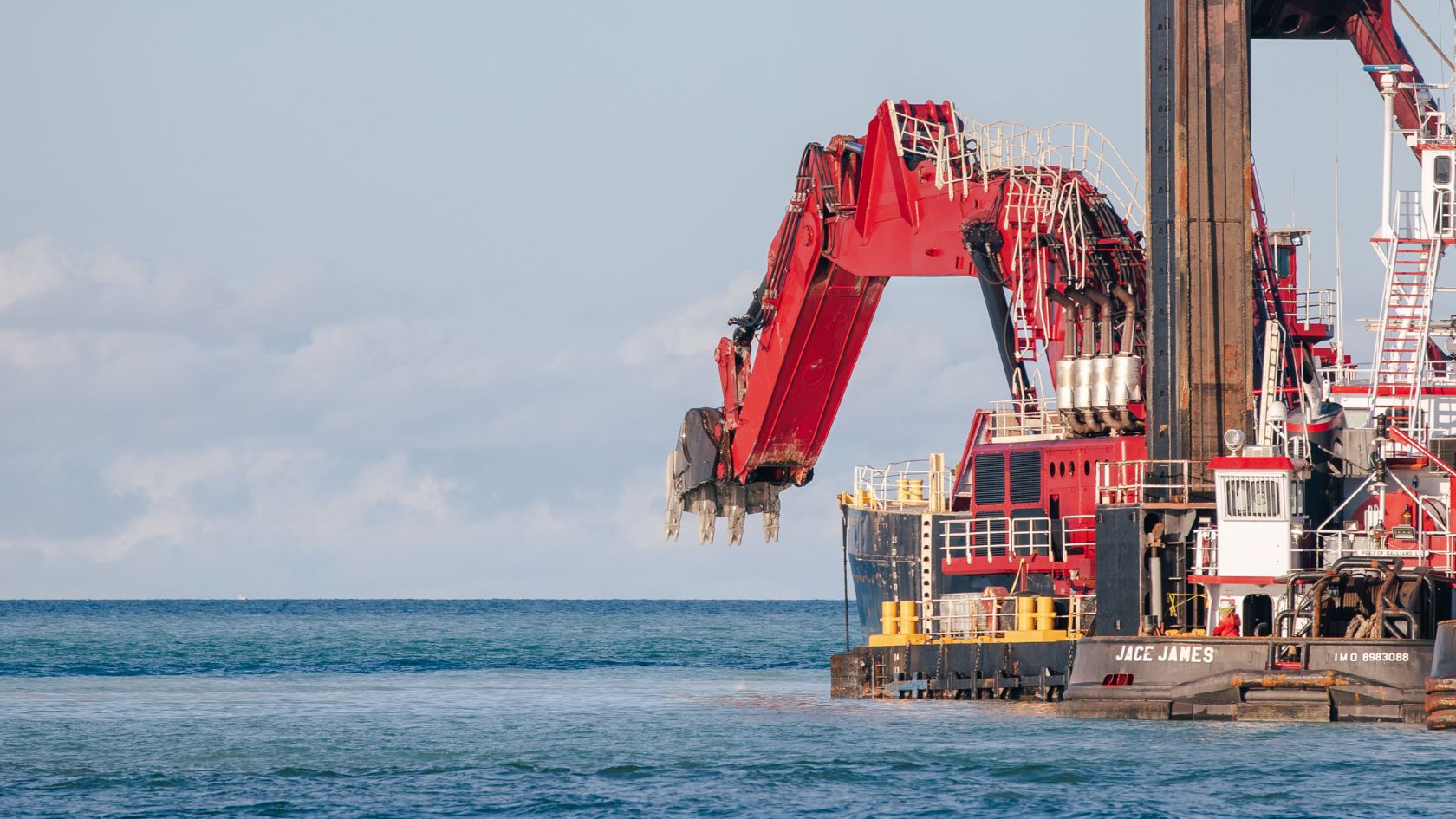 sand bypass excavator dredge jace james